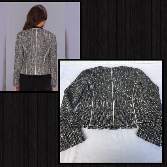 SANCTUARY Tweed Skinny Jacket - XS - Picture 2 of 4